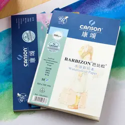 300g/m2 Watercolor Drawing Paper 10Sheet Postcard Size Pocket Hand Painted Painting Water-soluble Book Pad For Artist Student