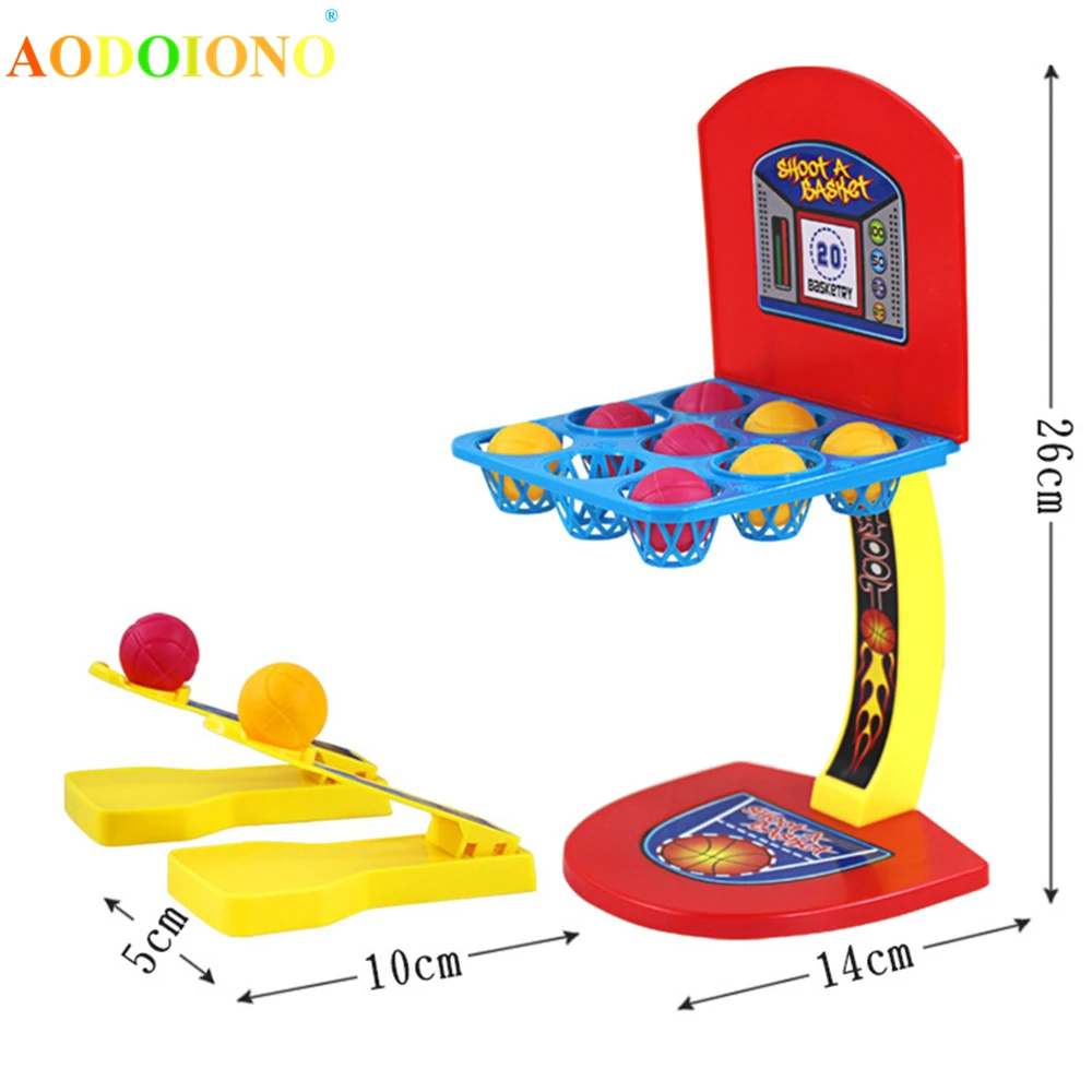 Up to 2 Player Mini Basketball Games Shooting Board Game Learning Education Math Toys Marble Game Plastic Sensory Boy Girl Toys