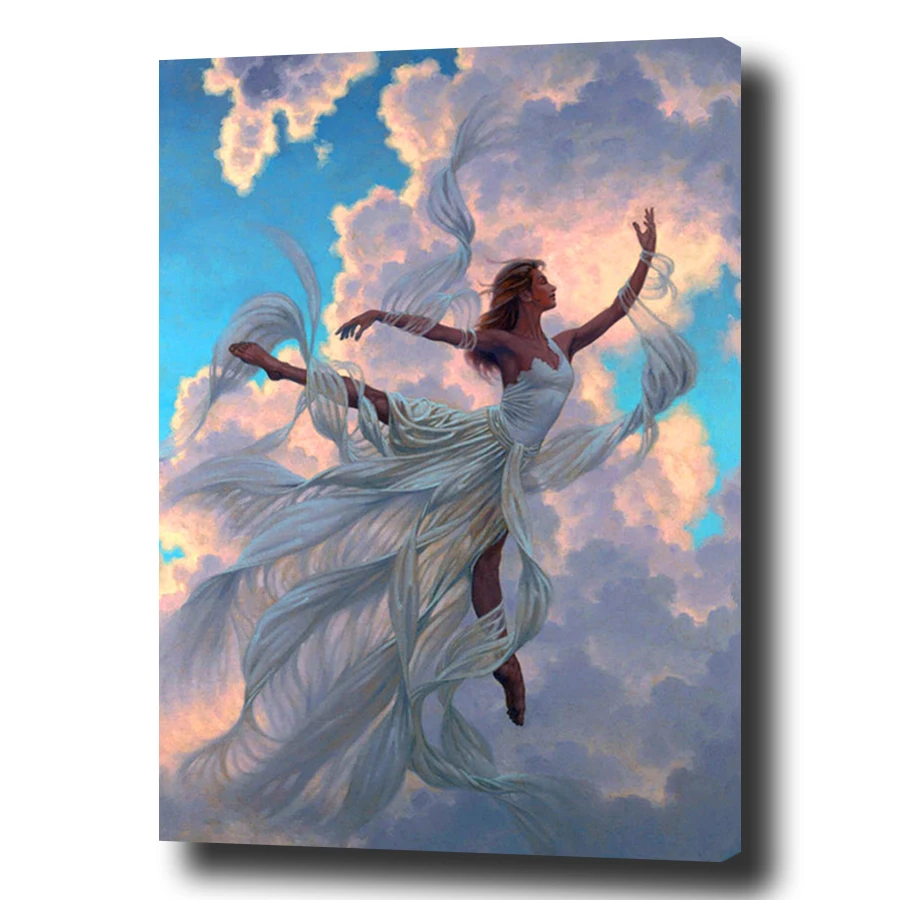

Diy Painting By Numbers Beautiful Angel Wall Art Pictures Hand Painted Canvas Oil Paintings Paint By Number for Living Room Art
