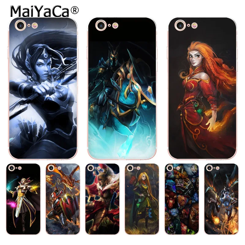 Классический чехол для телефона MaiYaCa dota 2 heroes аксессуары iPhone 8 7 6 6S Plus X 5 5S SE 11pro |