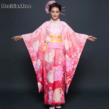 Традиционные японские кимоно Японские шелковые халаты кимоно юката платья для гейши искушение женское японское кимоно