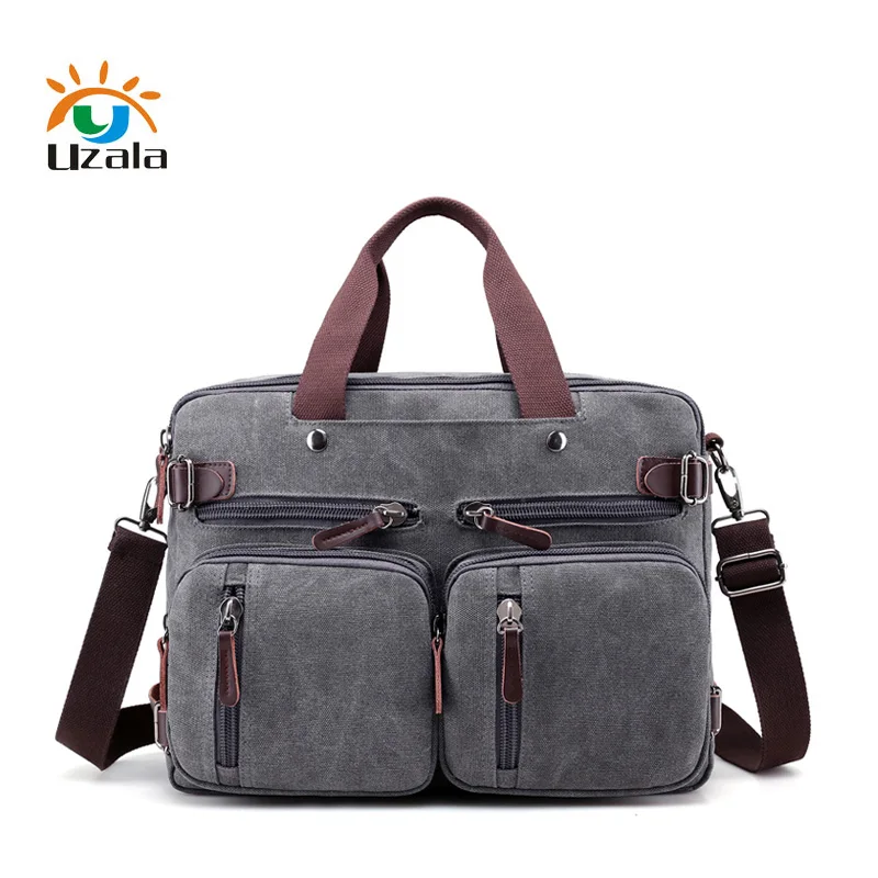 Men's leisure canvas business briefcase W3 173in Briefcases from