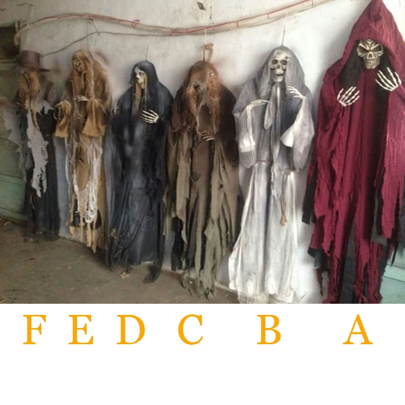 

5 Feet 160cm Halloween Hanging Ghosts Haunted House Escape Horror Halloween Decorations
