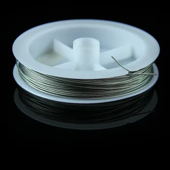 

10 rolls/lot 0.38mm diy stainless steel wire for curtain accessories beads connectors for strands