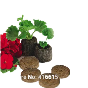 

10 Counts Nursery Soil Block Garden Flowers Planting 25mm Soil Block Plant Seedlings Peat Cultivate Block Seed Migration Tools