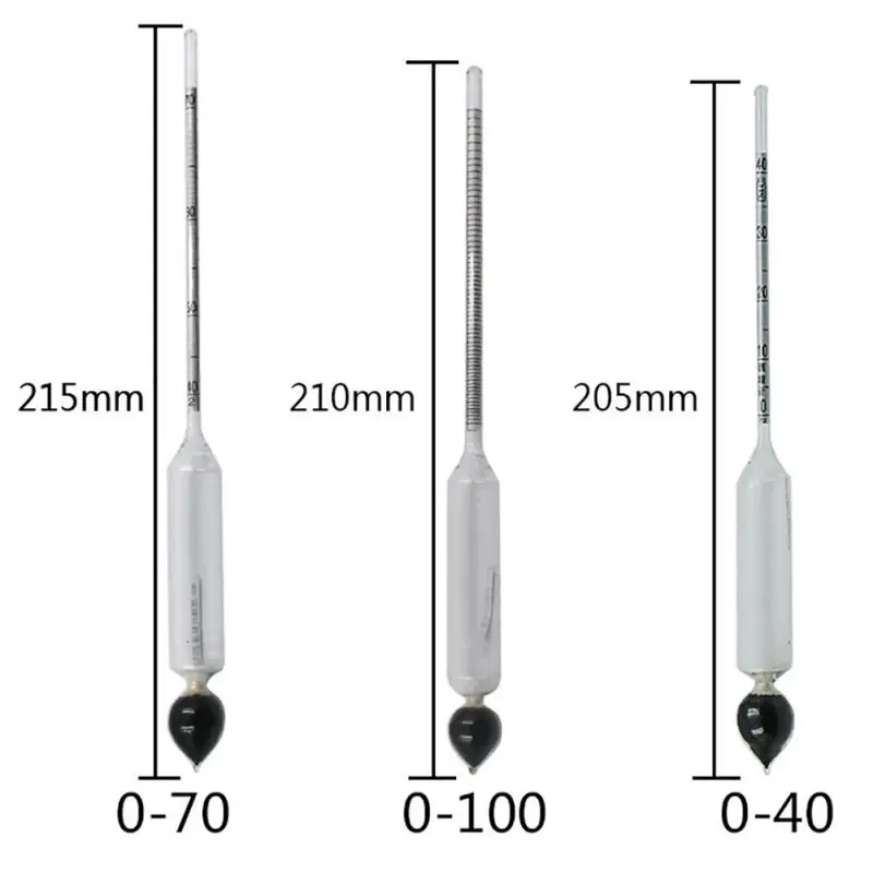 3 шт./компл. Alcoholmeter метр Алкоголь вино концентрация прибор для измерения алкоголя инструмент Ареометр тестер