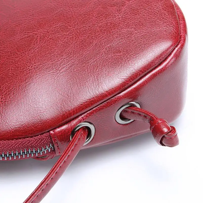 FoxTail& Lily Women Messenger Bag Genuine Leather Small Shell Bag Vintage Shoulder Bag Ladies Handbags Luxury Purse Women Bags