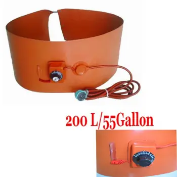 

55 gallon 200L 1740 x 300 mm silicone drum heater oil drum heating band with twmperature controller
