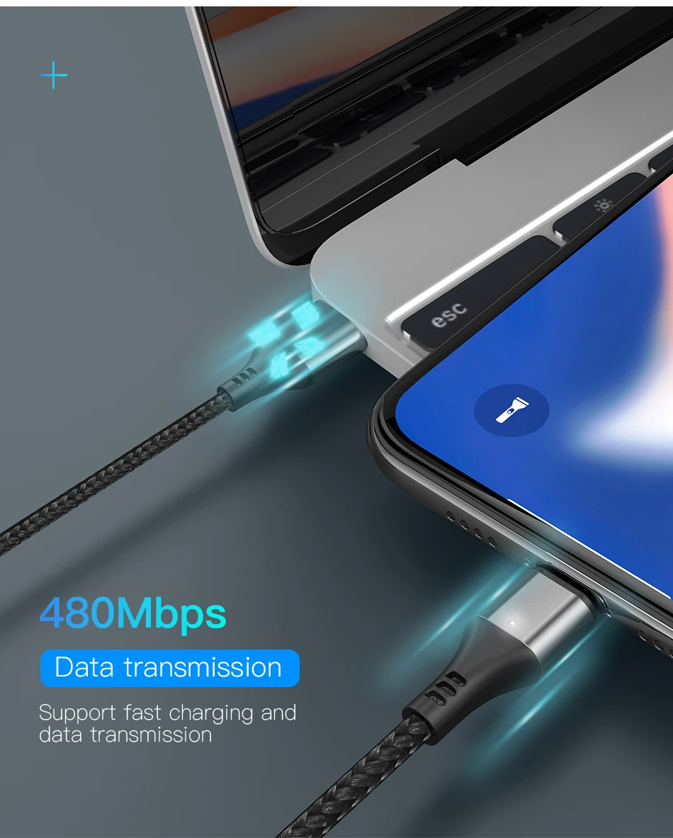 NOHON 3 в 1 Магнитный зарядный кабель 8Pin для iPhone Xs X XR Max 5 6 7 8s Plus для huawei Xiaomi samsung кабель передачи данных для быстрой зарядки