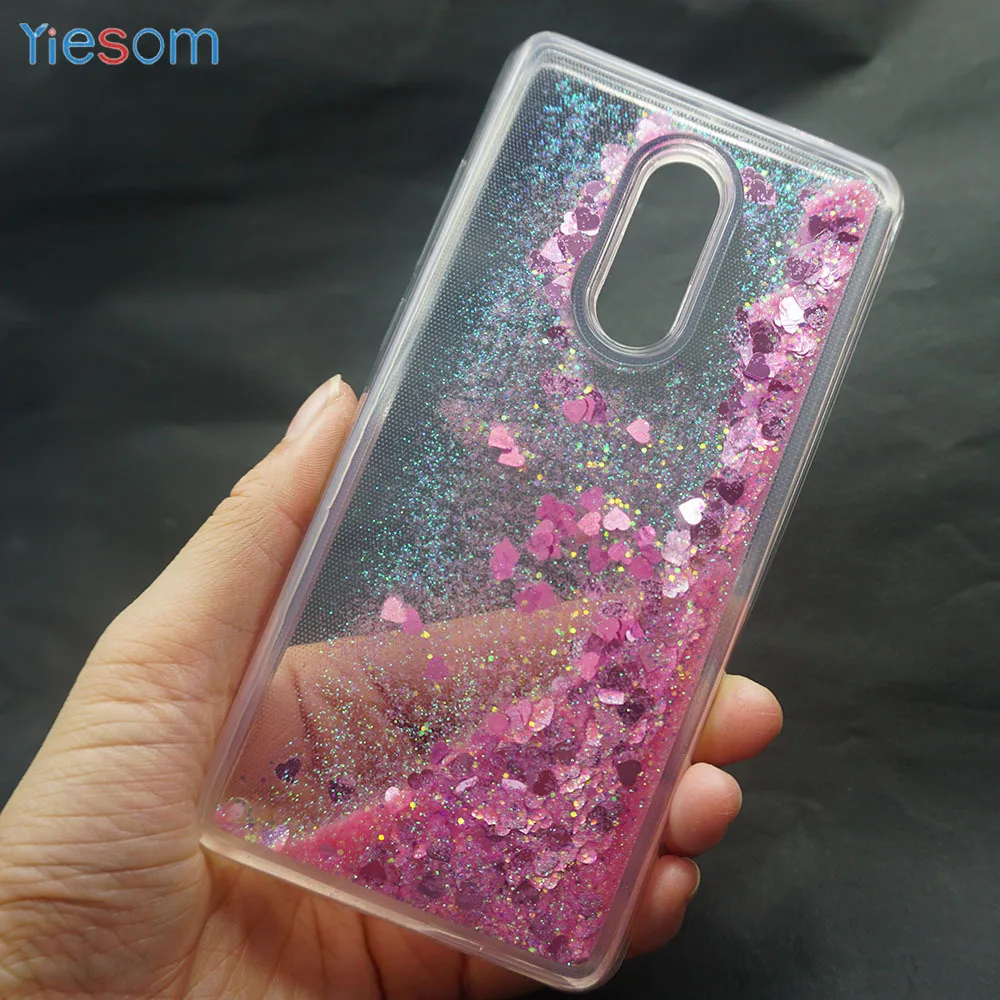 Мягкий чехол для Xiaomi Redmi Note 4 4X 5 Plus роскошный с блестками и звездами мягкие