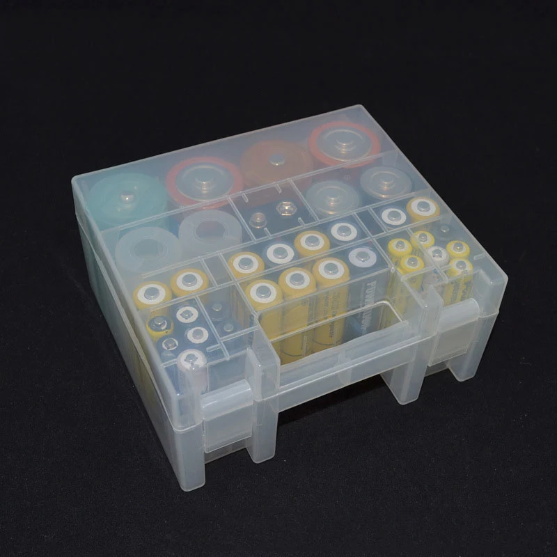 

WCIC Practical Plastic AA Battery Organizer AAA Battery Storage Box Rechargeable Batteries Storage Boxes Rangement Container