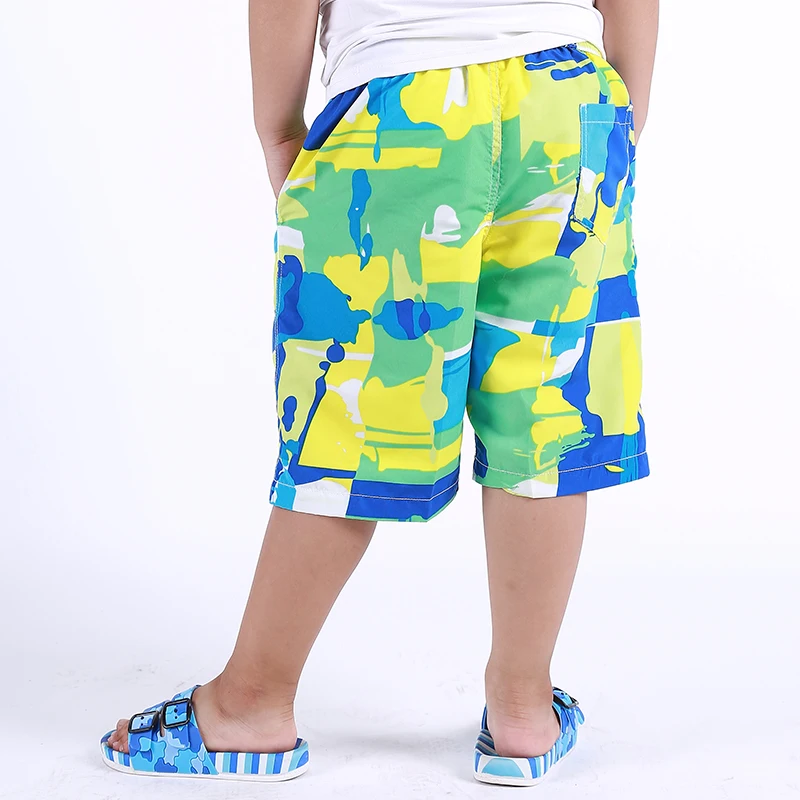 Новые повседневные быстросохнущие шорты для мальчиков летние пляжные шорты для больших мальчиков брендовые Детские шорты с принтом для детей от 7 до 14 лет
