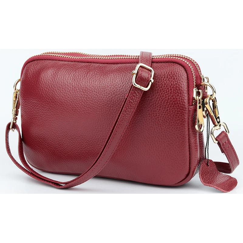 

New Arrivals Luxurious Cowhide Large Capacity Woman Bags 2018 Hot Brand Designer High-end Market Genuine Leather Messenger Bags
