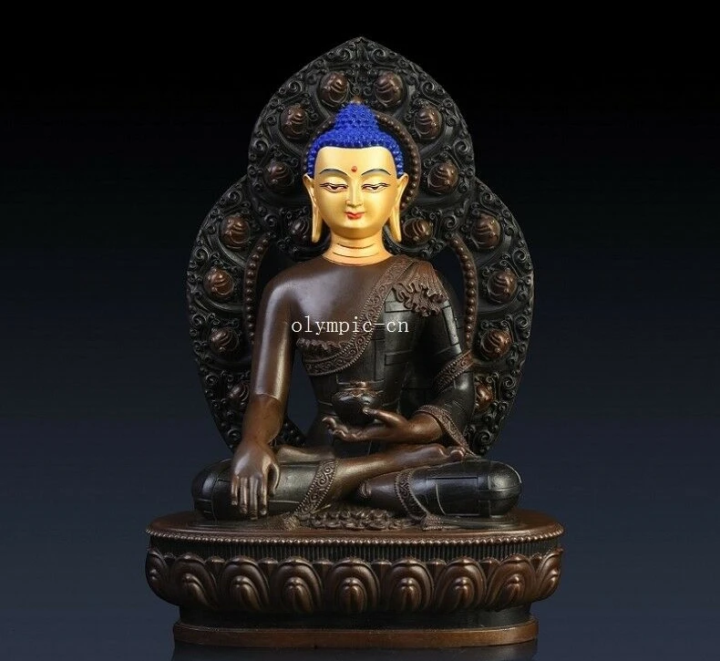 

11'' bronze copper buddhism Sakyamuni tathagata Bhaisajyaguru Medicine Buddha
