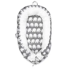 Мультяшное детское гнездо портативное съемное и моющееся новорожденных люминесцентный бампер хлопковая детская кроватка для новорожденных для путешествий От 0 до 1 года