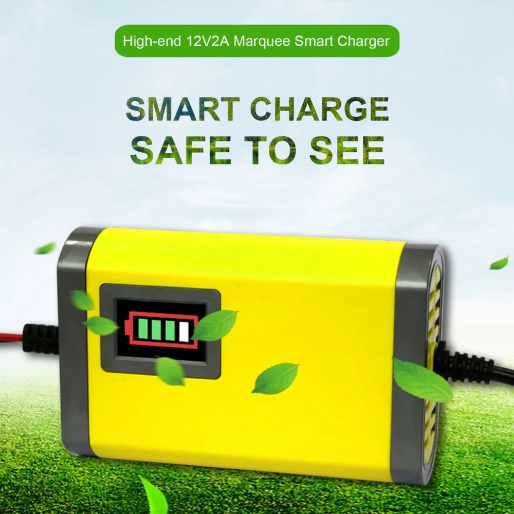 Super Mini Portable 12V 2A Car font b Battery b font Charger Adapter Power Supply Motorcycle