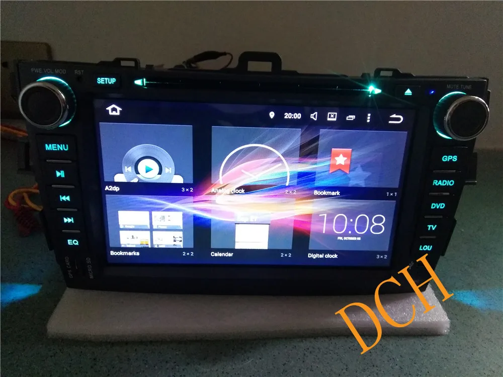Best 8" 2 Din Octa Core 4GB RAM 32GB Android 8.0 7.1 6.0 Car DVD GPS For Toyota Corolla 2007 2008 2009 2010 2011 4