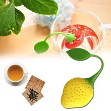 Прочный многоразовый силикон в форме фруктов сетчатый шар чай сито для специй чайник запирающийся чай фильтр мельницы для специй кухонные принадлежности