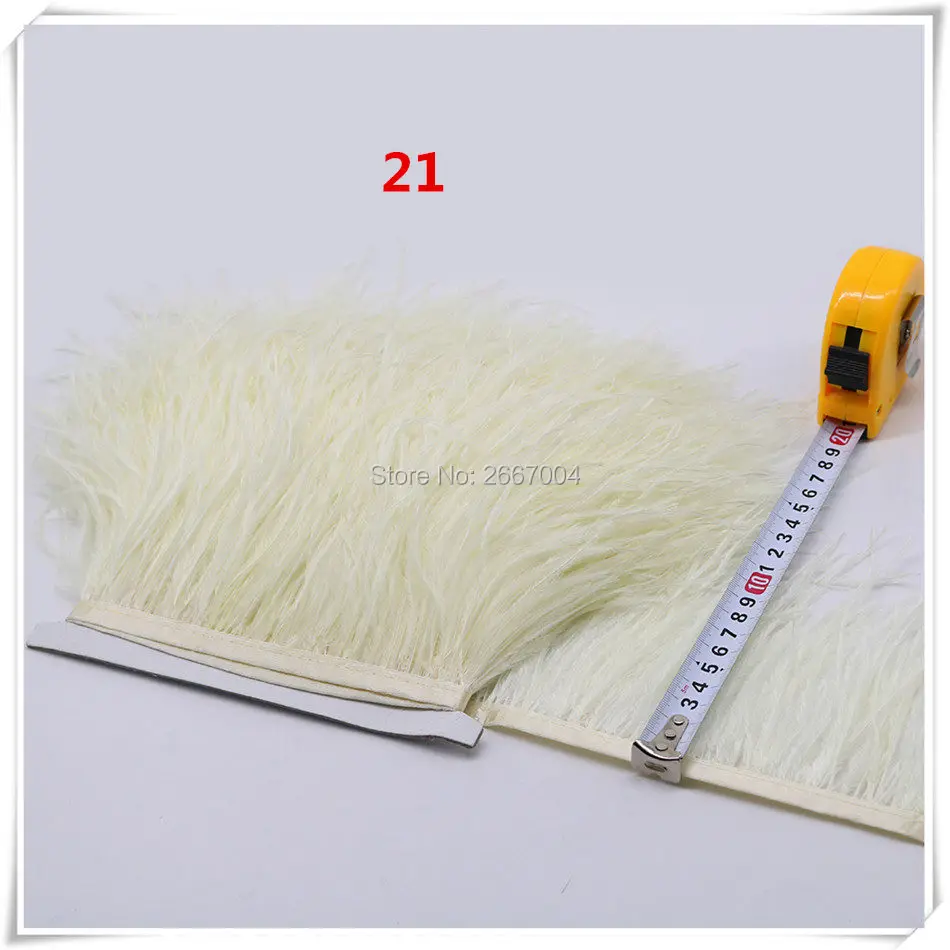 18 beige ostrich feather fringe 5_