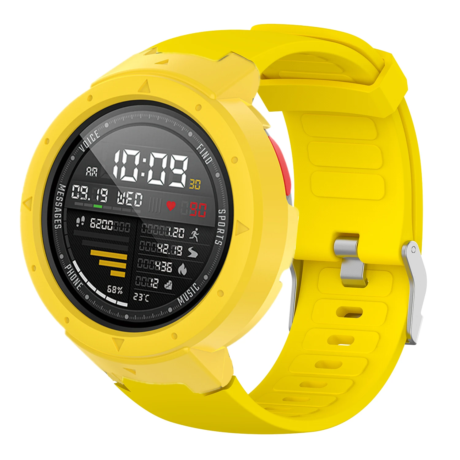 Браслет для Amazfit Verge ремешок смарт часов Xiaomi 3 чехол силиконовый + защитная рамка
