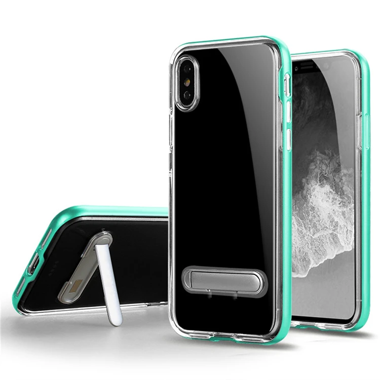 SGP Spigen الكريستال الهجين واضح لينة Tpu هاتف محمول حالات مع PC kickstand ل فون X XS ماكس XR 8 7 6 6 ثانية زائد