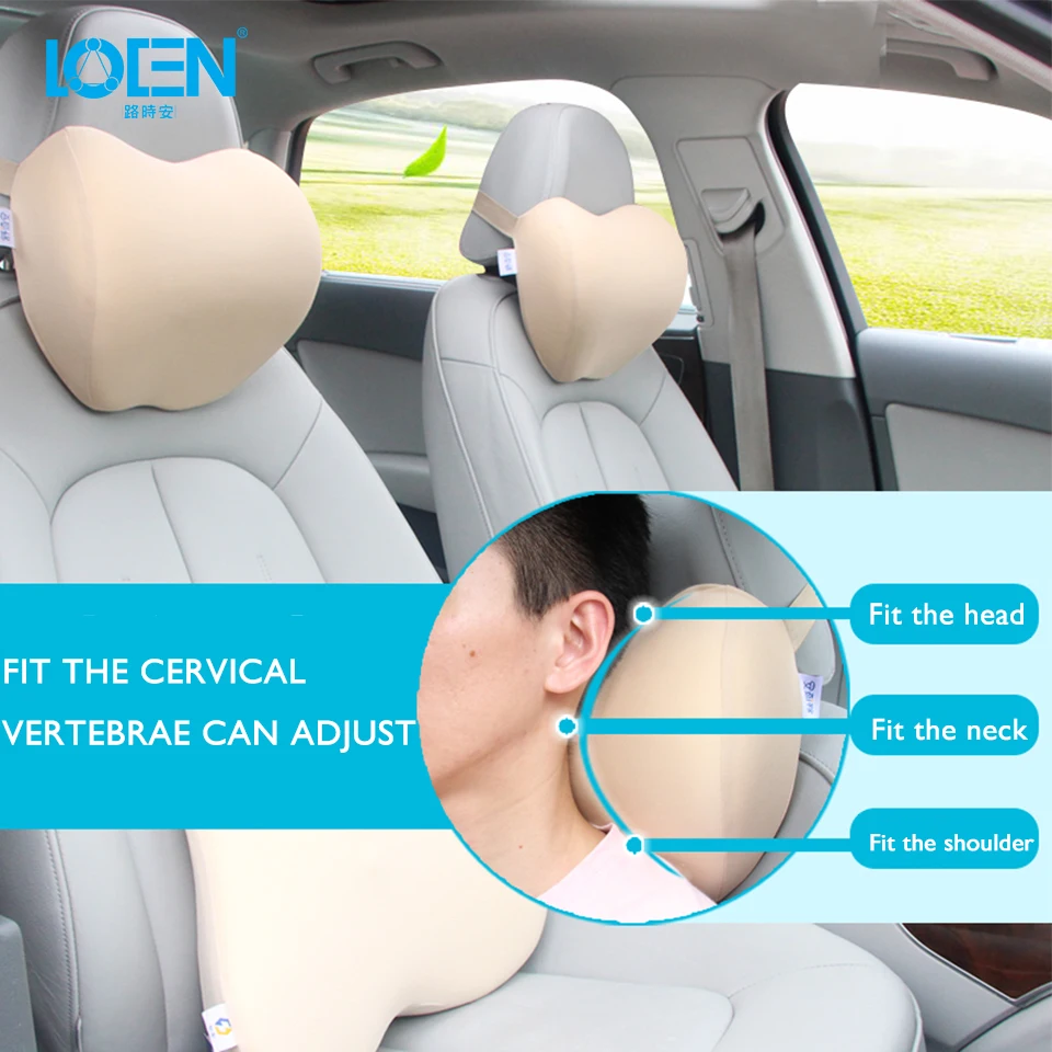 Car Neck Pillow Headrest Cervical Neck Support Cushion Auto Accessories
