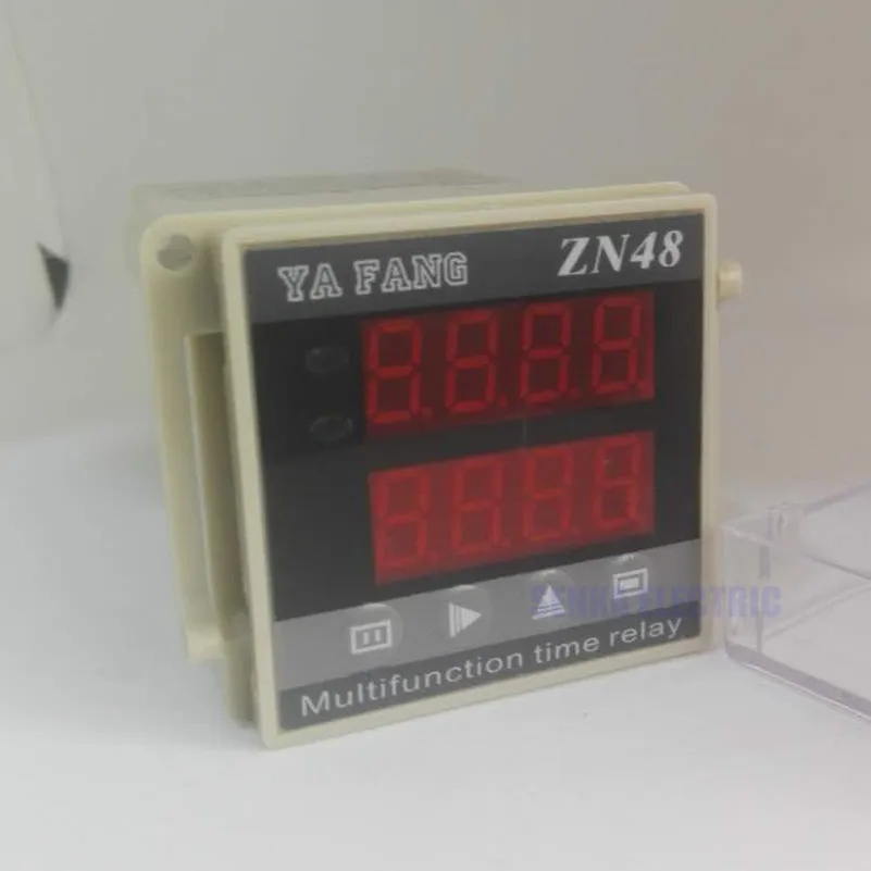 Multifunction Digital Time Relay Counter AC 220V 380V DC 24V 12V Timer  Counting Relay - AliExpress 32 functions Digital display counter ZN48 double delay time relay