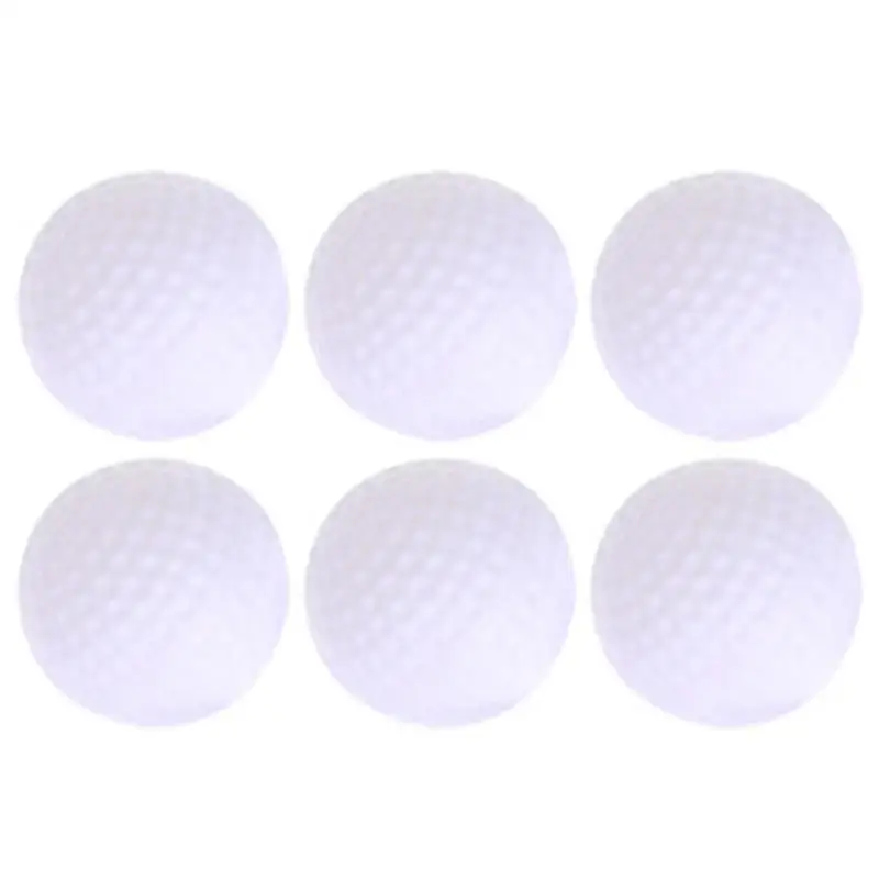 

6pcs/lot Golf Practice Balls Plastic Hollow Out Sports Training Tennis White Round Golf Balls Accessories Hot Sale