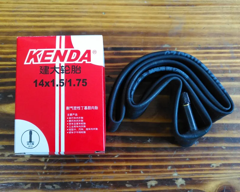 Kenda BMX складной трубки 14x1,5/1,75-14X1,75/2,125 AV трубки 1 шт - Цвет: 14X1.5-1.75 AV