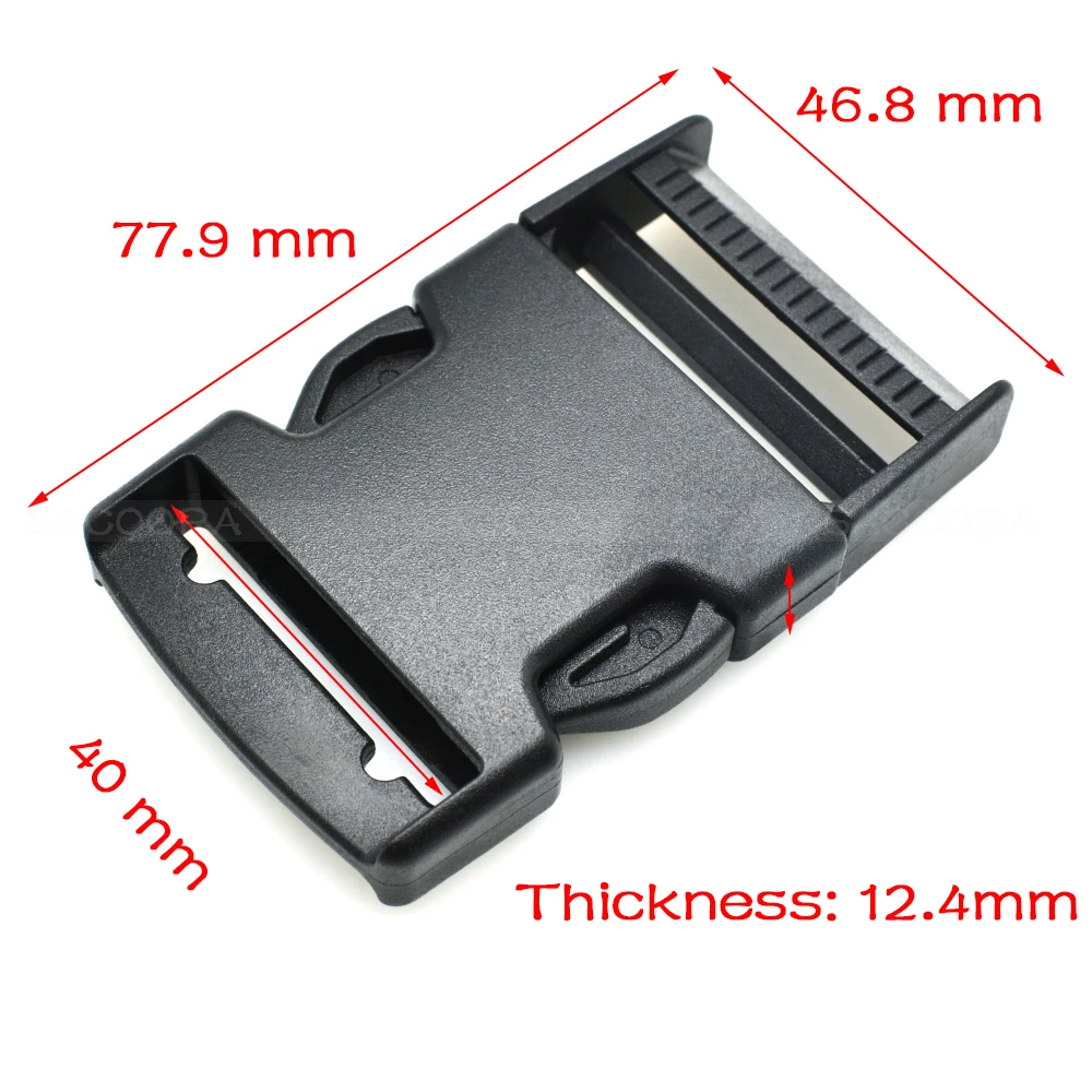 

1pcs/pack Pack 1-1/2"(40mm) Webbing Side Release Buckle Plastic for Backpack Straps