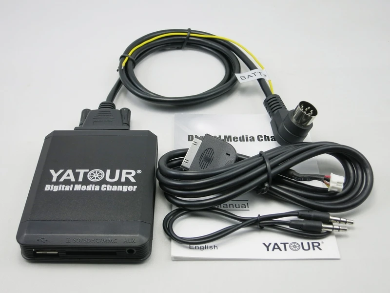 Музыкальный цифровой преобразователь компакт дисков Yatour YTM07 USB SD AUX Bluetooth ipod iphone
