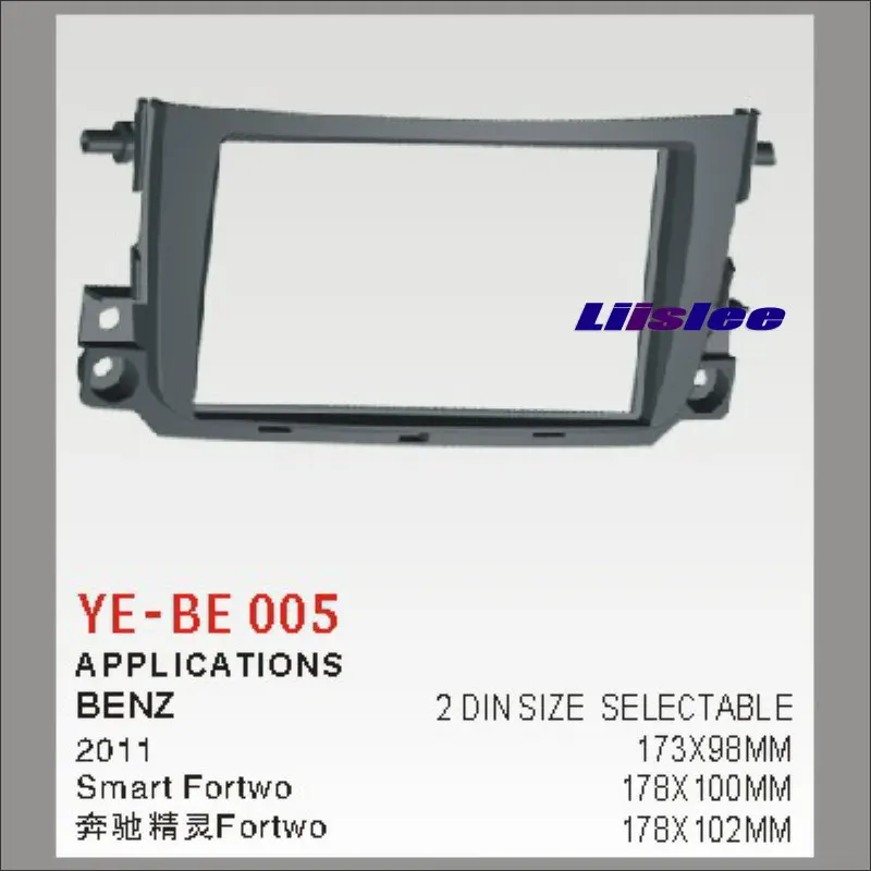 

Liislee Car Radio Frame Audio Fascia Frame For Benz Smart Fortwo 2011 2 DIN CD DVD Panel Dash Board Kit / Refitting DVD GPS NAV