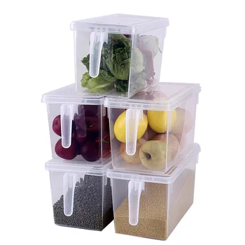 

NICEYARD Transparent PP Storage Box with Lid Sealed Kitchen For Crisper Food Container Refrigerator Storage Boxes