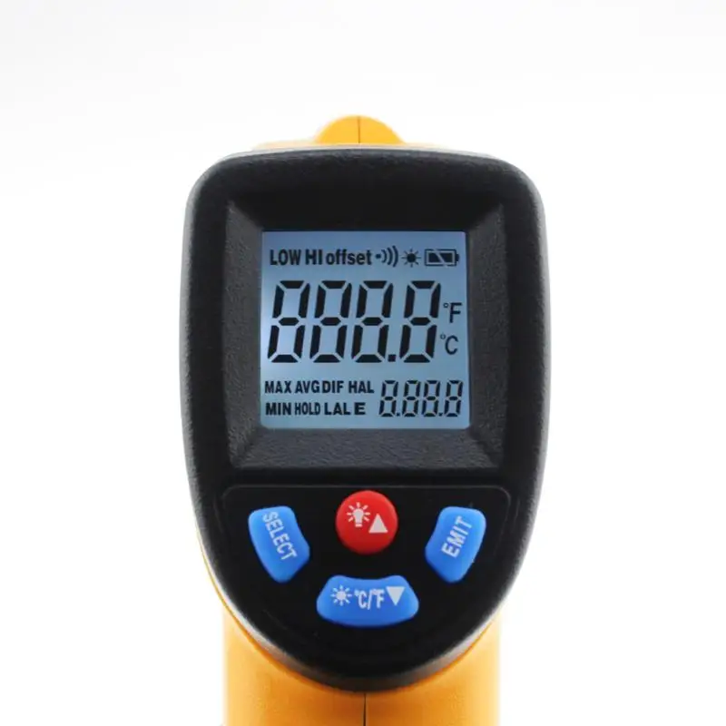 50 до 380 C цифровой инфракрасный термометр IR лазерный Бесконтактный температурный пирометр в форме пистолета аквариум промышленный измеритель температуры