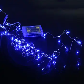 

4m LED Lighting Strings Copper Wire Bright White Warm White AA Battery Christmas LED String Fairy Lights Free Shipping