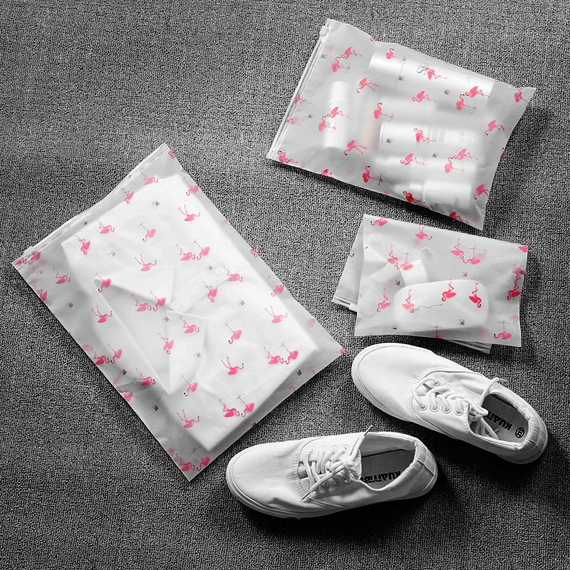 HIPSTEEN السفر التخزين أكياس فلامنغو إيفا سستة المنظم حقيبة للملابس الملابس الداخلية الجوارب أحذية حقيبة تنظيف شفافة HIPSTEEN السفر التخزين أكياس فلامنغو إيفا سستة المنظم حقيبة للملابس الملابس الداخلية الجوارب أحذية حقيبة تنظيف شفافة