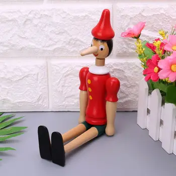 

Funny Wooden Puppet Decoration Handcraft Intelligence Developmental Educational Toy For Kids Baby Children