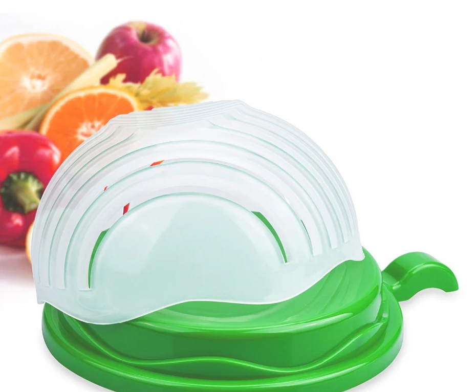 wulikanhua Salad Cutter Bowl, Salad Maker, Fast Fruit Vegetable Salad  Chopper Bowl, Thick, Durable Material, Vegetable Drain Bowl, Dishwasher  Safe