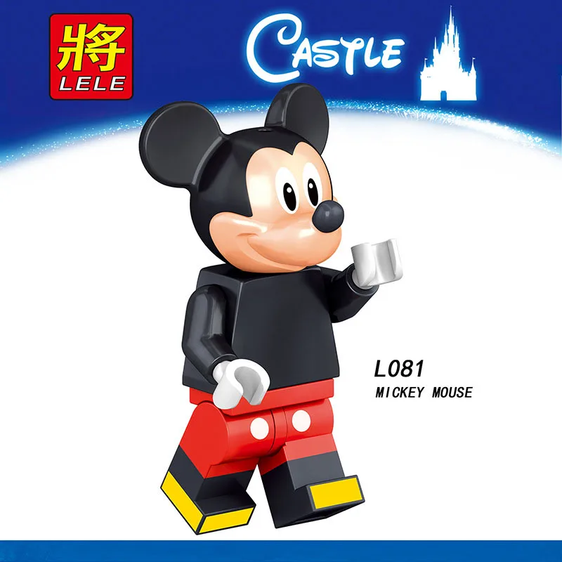 

Single Sale Legoinglys Cartoon Mini Figure DUCK TINKER BELL MINNIE MICKEY MOUSE Building Blocks Action Toys For Children Gifts