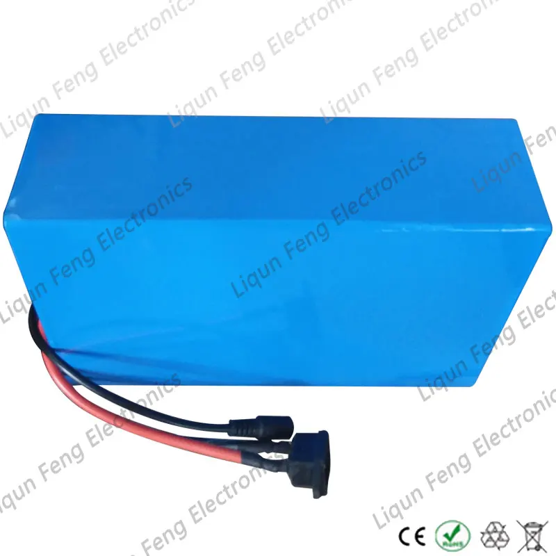 Clearance No Tax 48V 20AH Lithium ion battery pack 1200W 48V Scooter battery Electric Bike battery with PVC Case 30A BMS 54.6V 2A charger 4