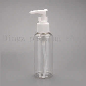 

5pcs 75ml whitePump Cap Empty transparent Bottle for Skin Care Refillable Shampoo Bottle Airless Cosmetic Plastic Bottles