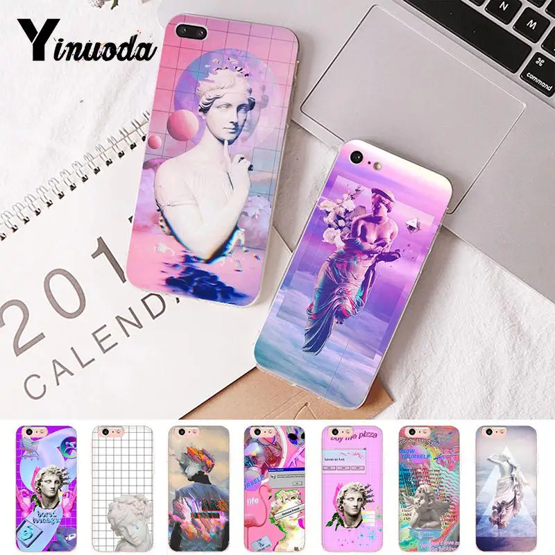 

Yinuoda Vaporwave Musical style DIY Painted Phone Case for iPhone 8 7 6 6S Plus X XS MAX 5 5S SE XR 10 Cases