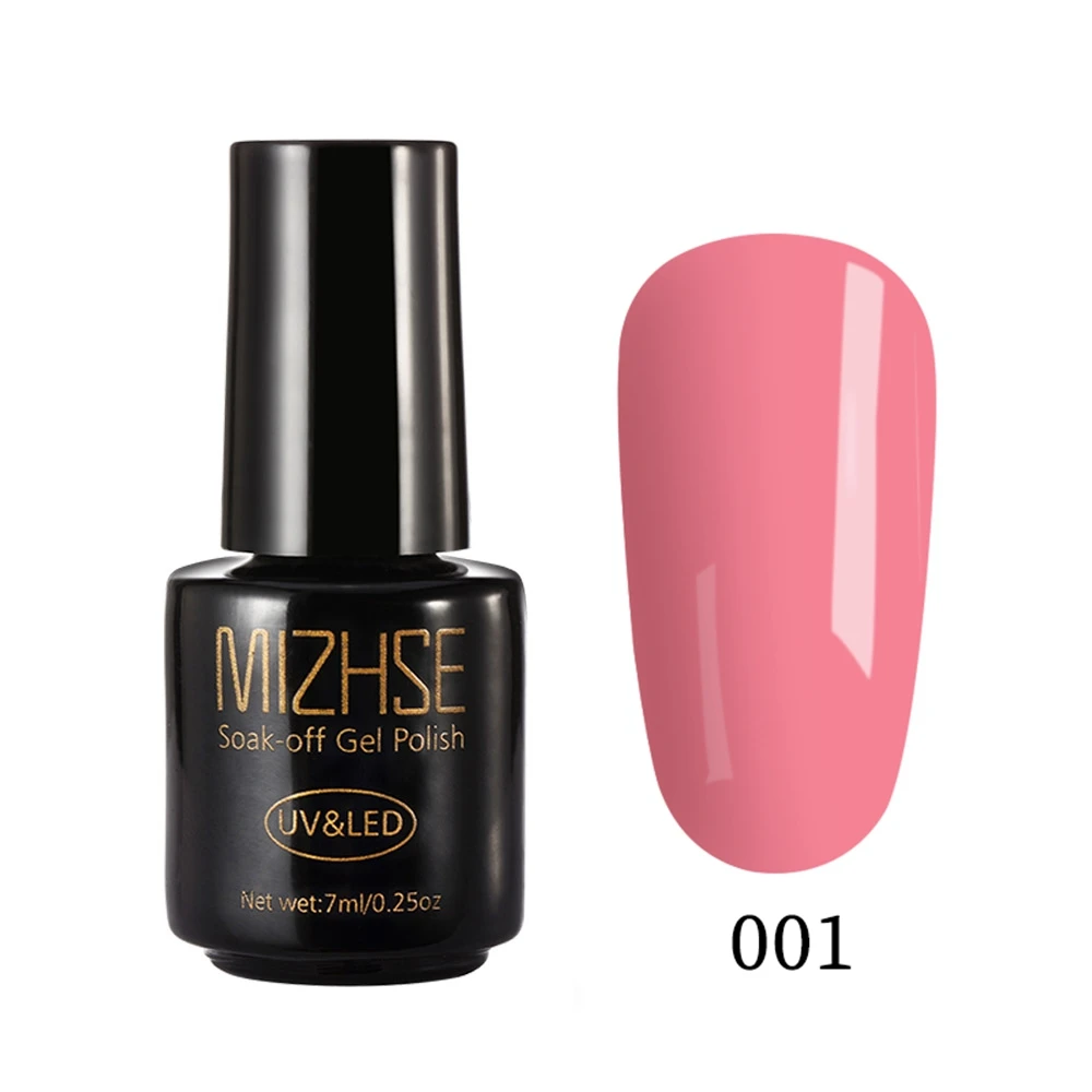 MIZHSE 1 шт. гель УФ Lakiery Hybrydowe светодиодный Enamels Semi Esmalte Полупостоянный Французский маникюр Belle Fille гель для ногтей - Цвет: 001