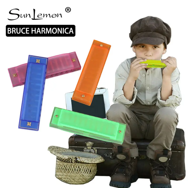 kids toys Orff instrument colored plastic children's 10 hole blues