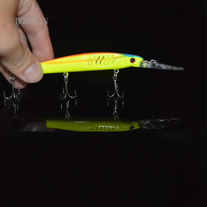 5PCS Wobbler Minnow Baits Fishing Lures 165mm 14.8g Hard Artificial Fake Bait Crankbait For Fish Lure  Pesca Tackle With Hooks (11)