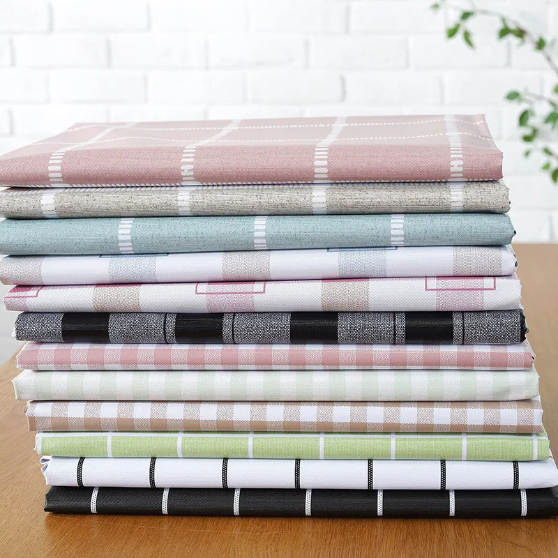 

XYZLS Ins Modern Plaid Non Wash PVC Tablecloth Waterproof Insulate Table Cloth Plastic Coffee Tea Table Cover