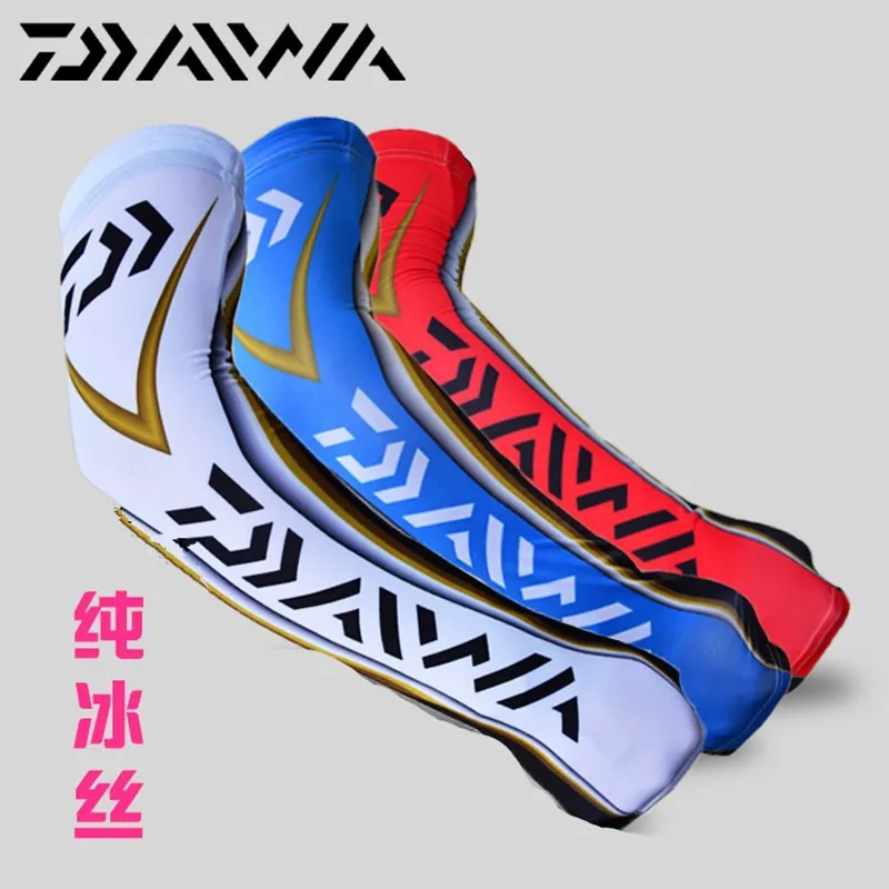 

2018 DAIWA Fishing Gloves Men Summer Outdoor Anti-mosquito Arm Sleeve Long Anti UV Car Driving Mittens Fingerless Gloves