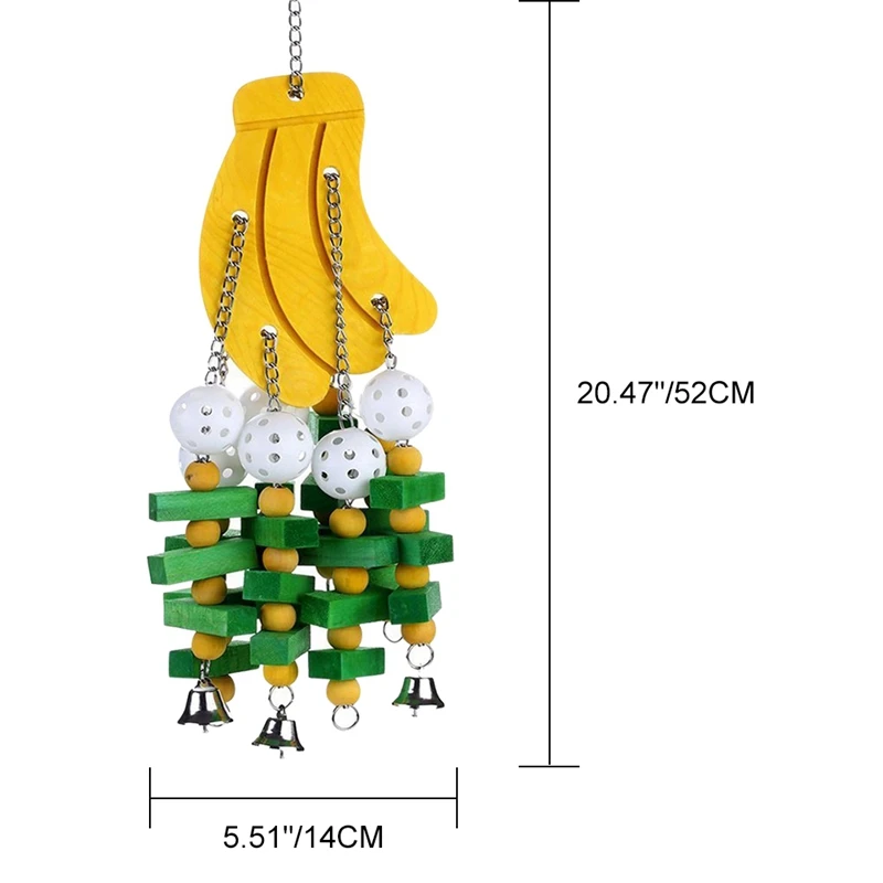 Животное птица Висячие упражнения забавная игрушка для клетка для попугая красочные фрукты струны игрушки с колокольчиком