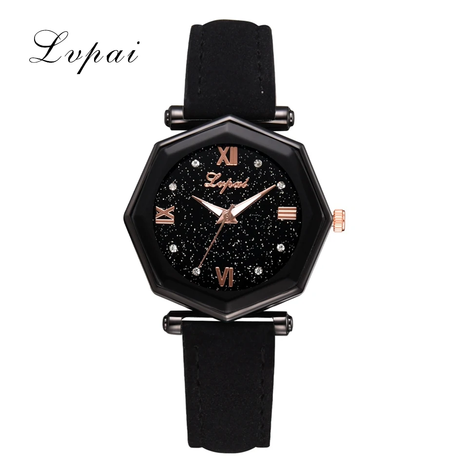 

Lvpai Brand Women's Watch Casual Leather Band Dress Sport Quartz Clock Fashion Ladies Sports Creative Wrist Watch 2019 New Gift