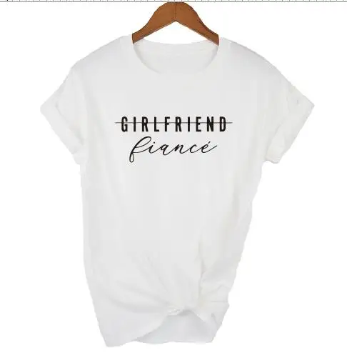 PADDY DESIGN Girlfriend Fiance футболка будущая миссис помолвочный Свадебный Женский Топ тройник для дам Tumblr Модные топы